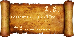 Pellegrini Bibiána névjegykártya